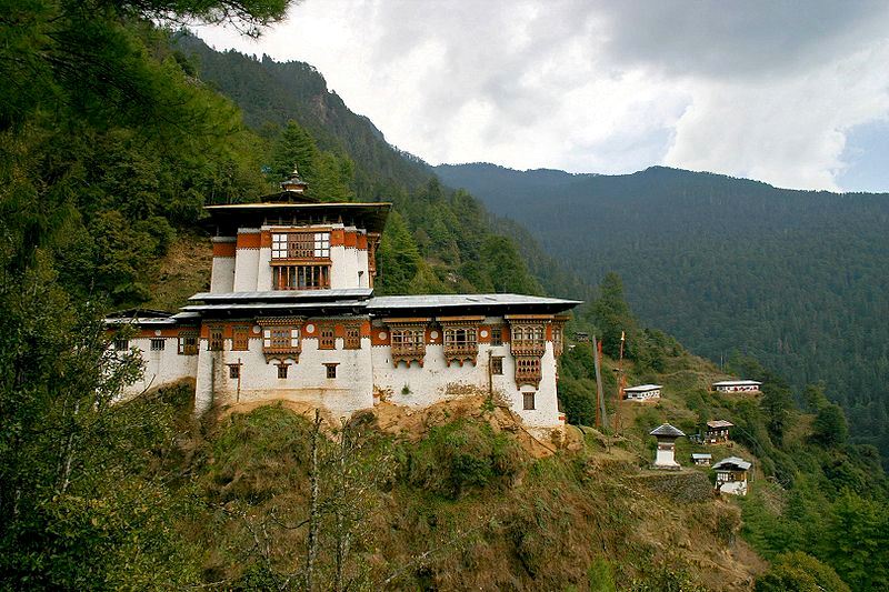 Klasztor Tango w pobliżu Thimphu. Fot. Jean-Marie Hullot. Creative Commons