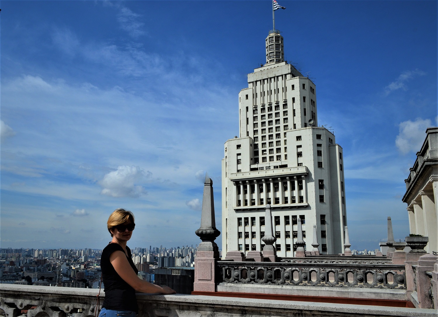 Panorama São Paulo z tarasu widokowego na Edifício Martinelli 